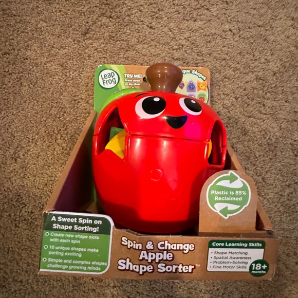 Leapfrog Other - LeapFrog Red Apple Shape Sorter